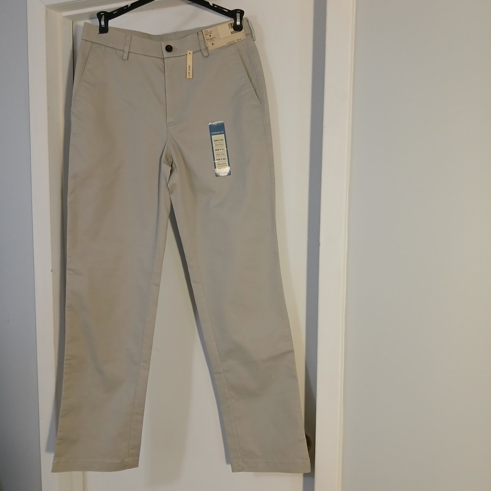Haggar Men NWT Pants Sz32x32 Straight Fit‎ Wrinkle Free Quick Dry Flex Waist